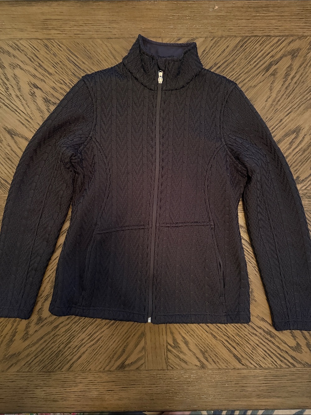 Spyder Black Sweater and Fleece Full-Zip Jacket